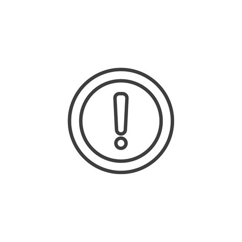 el signo vectorial del símbolo de exclamación está aislado en un fondo ...