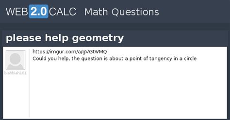 View question - please help geometry