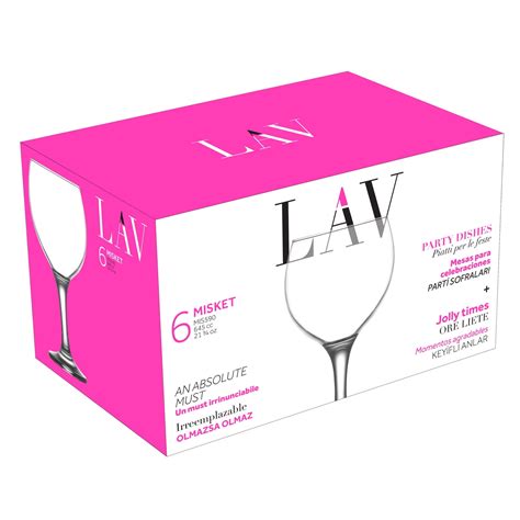 Buy LAV Gin and Tonic Glass Set of 6 - Clear Balloon Wine Glasses 21.75 ...