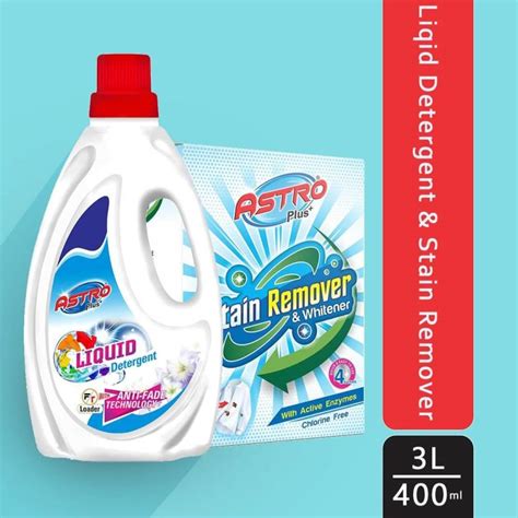 ASTRO PLUS+ Liquid Detergent|Anti Fade Technology 1L|Stain Remover ...