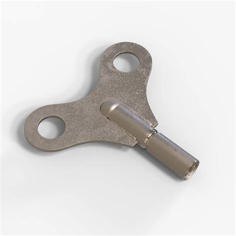 Wind-up key clock 3D - TurboSquid 1280695