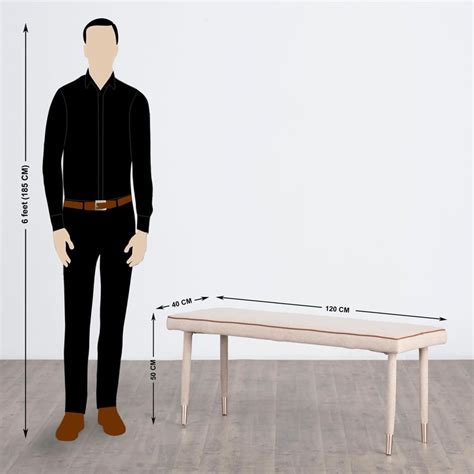Buy Antonio Fabric Dining Bench- Beige from Home Centre at just INR 4995.0