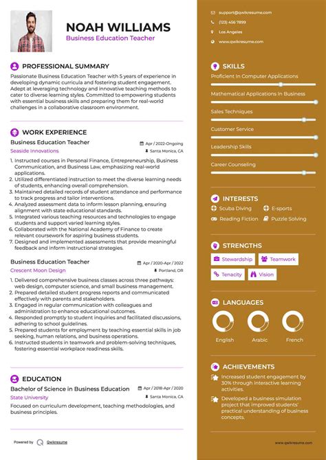 10+ Business Education Teacher Resume Samples & Templates for 2025