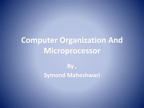 Image result for Microprocessor in Computer System Organization