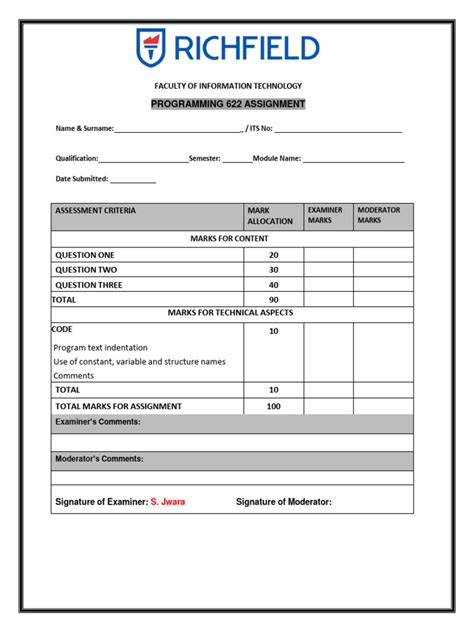 Image result for Example of an Assignment for Computer Programming Language by Student