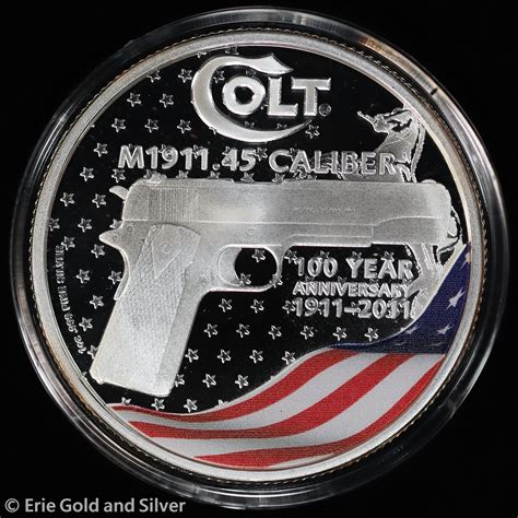 Erie Gold And Silver | 2011 $2 Colt M1911 45 Caliber 100th Anniversary ...