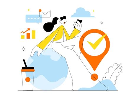 Remote working setup vector illustration featuring a balanced work life ...