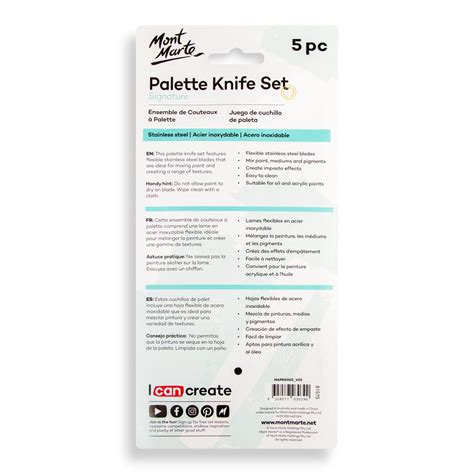 Palette Knife Set Signature 5pc – Flexible Blades for Artistic Expression