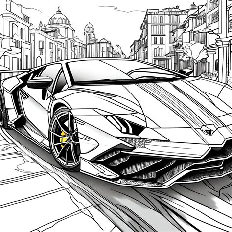 Lamborghini Coloring Pages