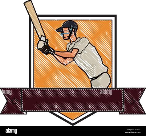 Cricket player with bat scribble Stock Vector Image & Art - Alamy