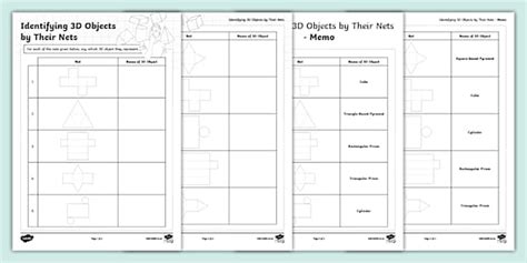 Identifying 3D Objects by Their Nets