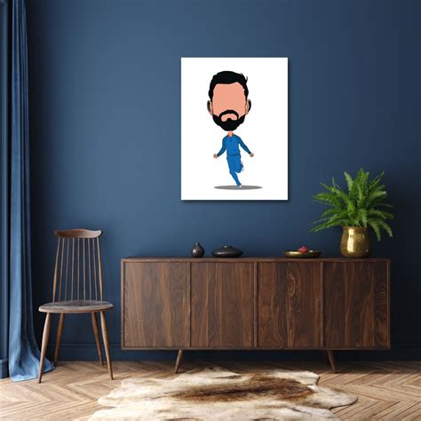 Virat Cartoon Wall Art – Myindianthings