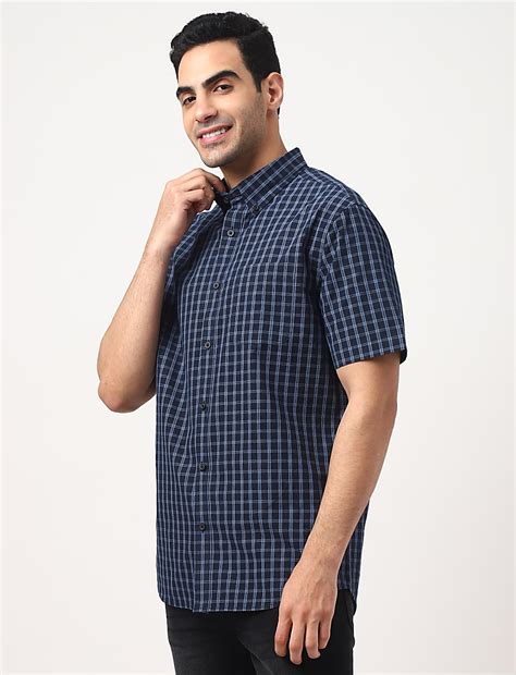 Buy Pure Cotton Checks Button-down Collar Shirt at Marks & Spencer