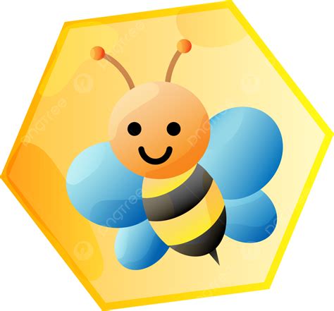 Baby Bee Color Yellow 1, Bee, Animal, Yellow PNG and Vector with ...