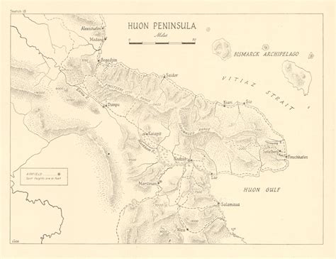 Huon Peninsula campaign 1943/44. Papua New Guinea World War 2 Airfields ...