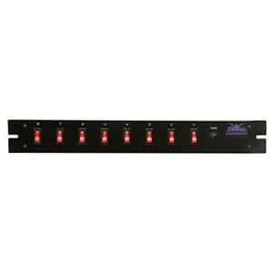 Mr. Dj PSC108 8 Channel Power Strip with Lighted Toggles : Amazon.in ...