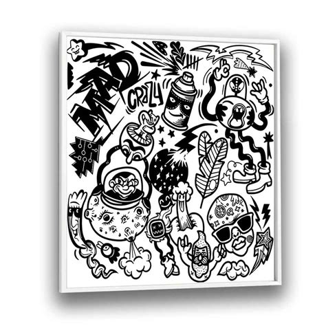 Madness Unboxed Doodle Art Painting for Unique Spaces – Asianmonk