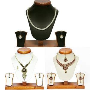 Royal Jewellers Alloy Gold-plated Multicolor Jewellery Set Price in ...