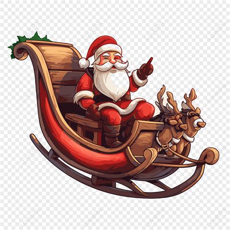 Santa Sleigh Clipart
