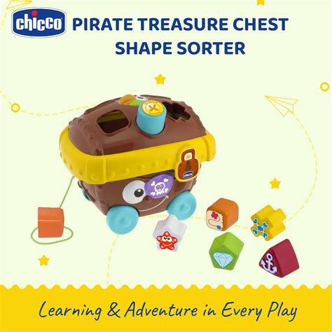 Chicco Pirates Treasure Chest Smart2Play - Interactive Learning Toy for ...
