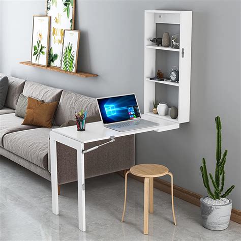 Amazon.com: Folding wall-mounted desk, floating desk with chalkboard ...