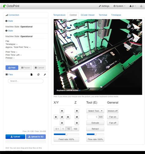 Setting USB Camera OctoPrint 的图像结果