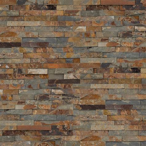 Ackland 6" x 24" Stacked Natural Stone Ledger Panel Wall Tile & Reviews ...