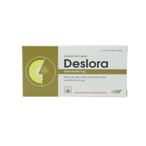 Deslora 5mg (3 vỉ x 10 viên/hộp)