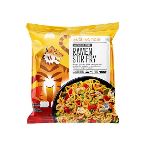 Laughing Tiger Japanese Style Ramen Stir Fry, Frozen Skillet Meal (21 ...