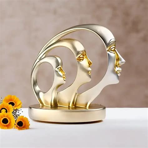 Buy Modern Art Man Face Showpiece - Silver Finish for Elegant Home and ...