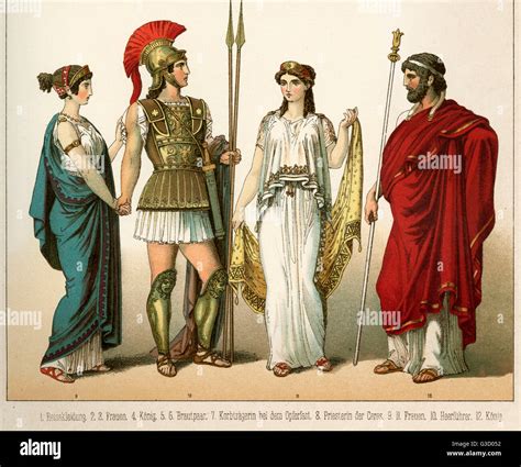 Ancient Greece costume, wearing chiton, warrior with armour and helmet ...
