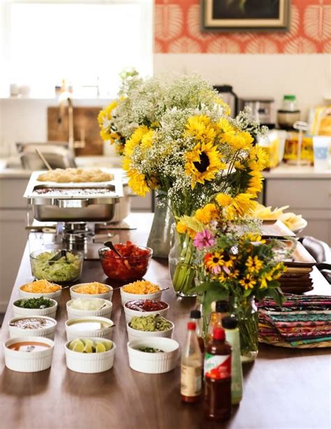 Taco Bar Set Up