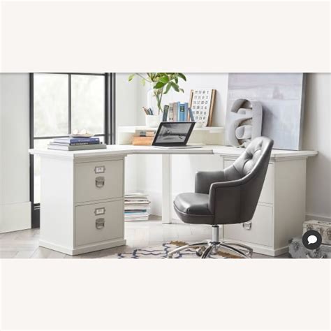 Pottery Barn Corner Desk & Bookcase - AptDeco