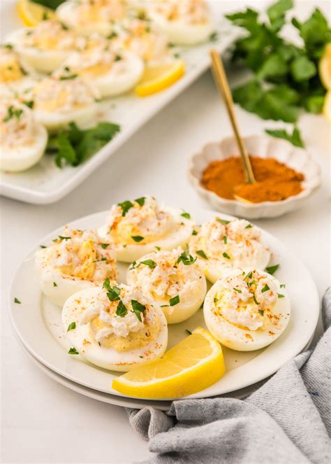 Crab Deviled Eggs - Fab Everyday