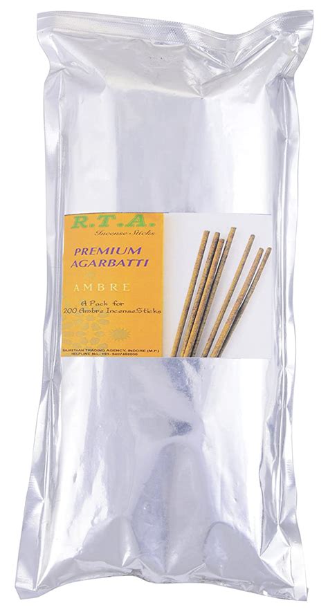 RTA Wood Incense Sticks (9 cm, 200 g, Red, Rta-Ambre-200) : Amazon.in ...