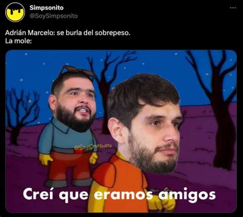 Adrián Marcelo se ganó muchos memes por gordofóbico y traicionar a La Mole