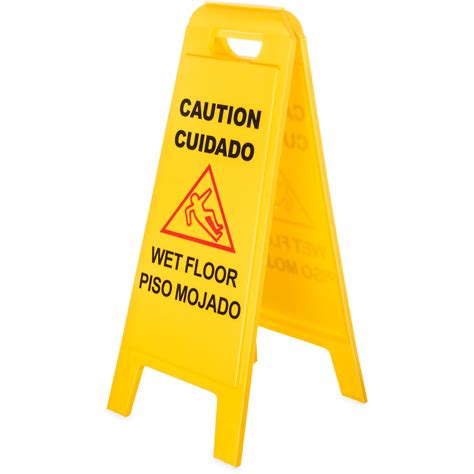 Caution Wet Floor Sign In Spanish