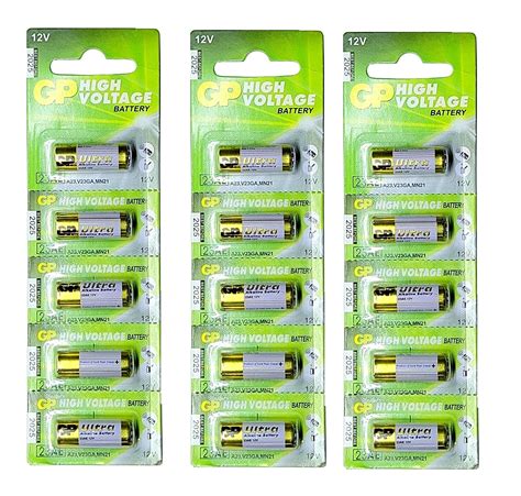 INVENTO 15pcs 23AE 12V Alkaline Battery Non Rechargeable High Voltage ...