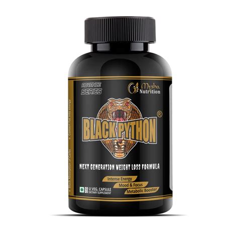 Mysha Nutrition Black Python | Made Up Of L-Carnitine, Green Tea, Green ...