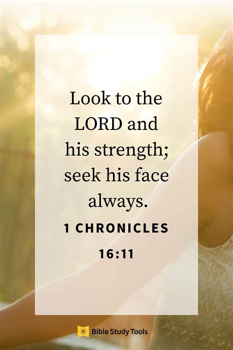 1 Chronicles 16:11 - Inspirations | Bible Study Tools