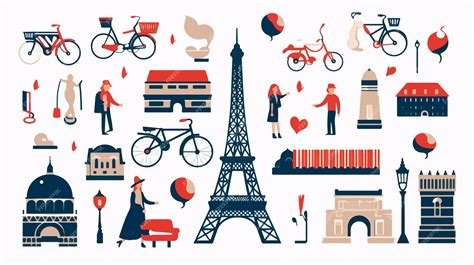Traditional French Culture Design Illustration on White Background | Premium AI-generated vector
