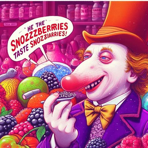The snozzberries taste like snozzberries, Willy Wonka : r/dalle2