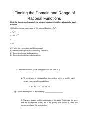 Image result for How to Find Range of Rational Function