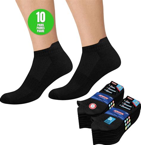 Amazon.com: SOXCO Men's Ankle Socks 10-Pack Low Sports Cushioned Socks ...