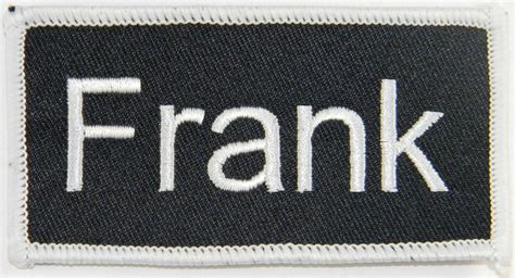 Frank Name Tag Patch Uniform ID Work Shirt Badge India | Ubuy