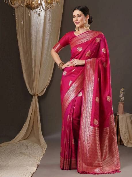 Pink Banarasi Saree - Buy Pink Banarasi Saree online at Best Prices in ...