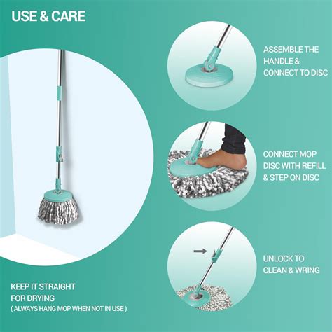 Buy Spotzero by Milton Classic Spin Mop, Bucket Online – Neverowned India