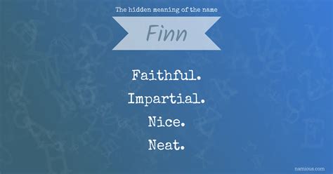 The hidden meaning of the name Finn | Namious