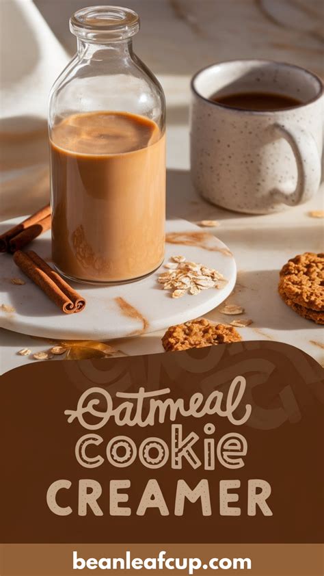 Sweet, cozy homemade oatmeal cookie coffee creamer for your mornings ...