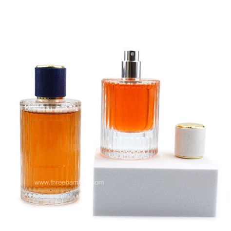 30ml/50ml/100ml Transparent Cylindrical Perfume Bottle - Three Bamboo